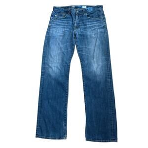 Adriano Goldschmied AG Protege Straight Leg Men's 34 x 32 Denim Jeans Zip
